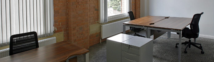 a photo of an empty office unit