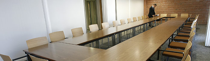 a photo of the conference room