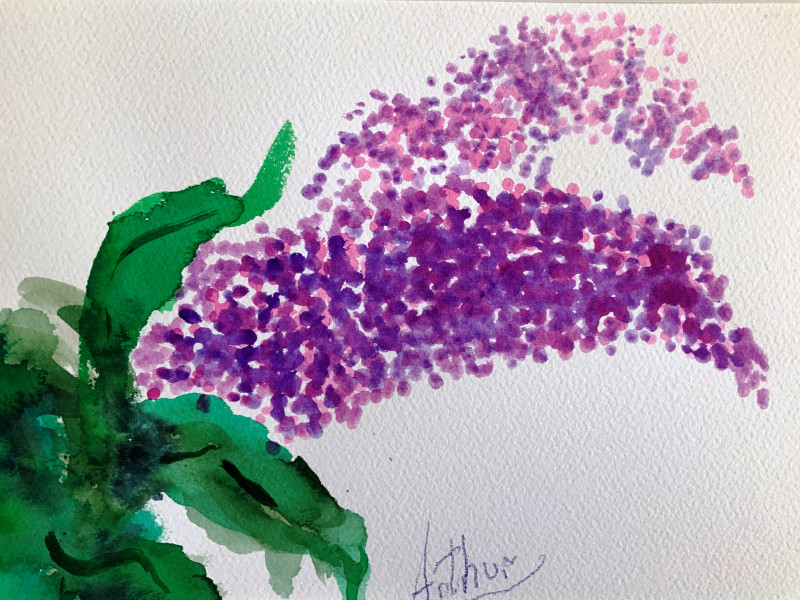 A photo of 'Floral Study- Buddleia' by Arthur, a member of the Art to Heart Group