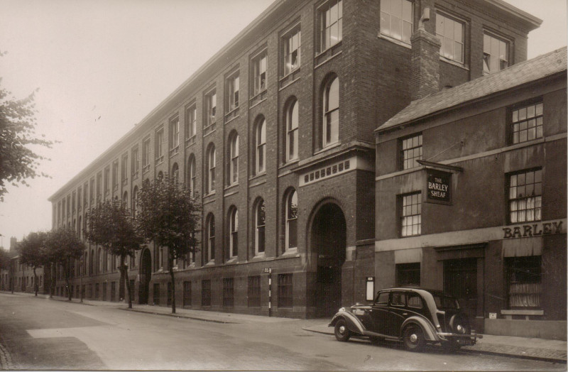 A photo of 'Atkins Building, Lower Bond Street façade ' by Hinckley & District Museum 
