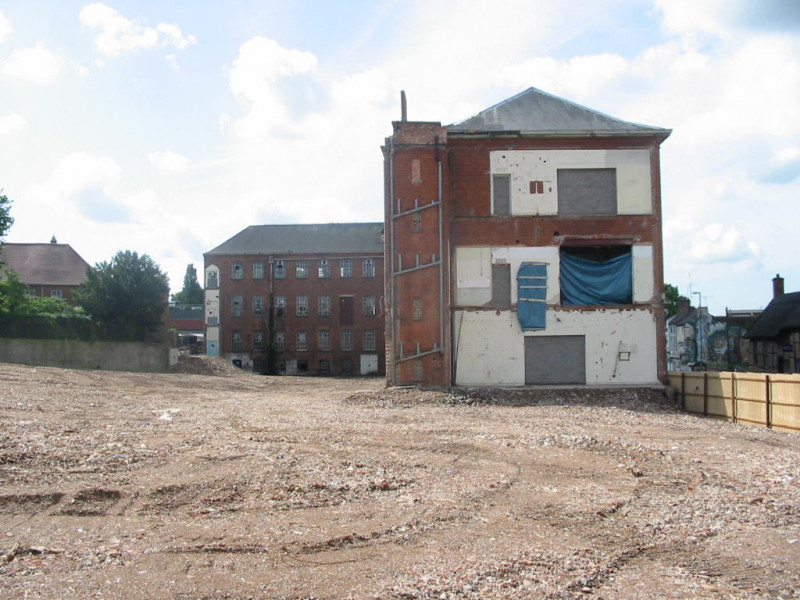 A photo of 'Atkins Factory site in June 2008' by Hinckley and Bosworth Borough Council