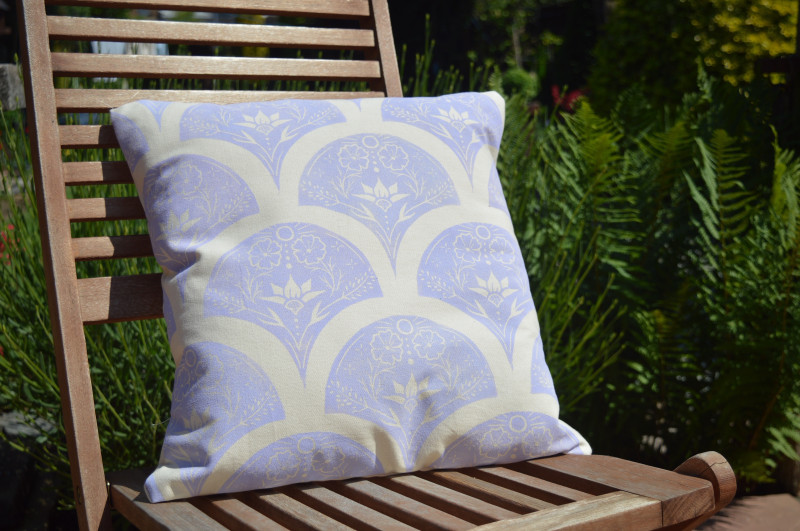 A photo of 'Cushion in Lilac' by Ellie York https://ellieyorkdesign.myportfolio.com/ 