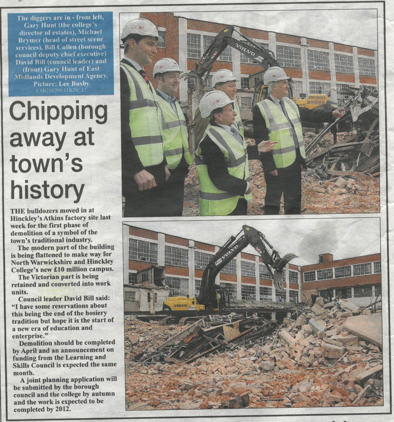 A photo of 'Press clipping from June 2008' by Hinckley Times (newspaper)