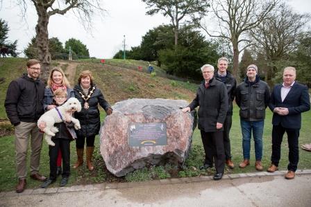 A photo of 'Argents Mead- Memorial Stone Unveiling January 2019' by Hinckley and Bosworth Borough Council