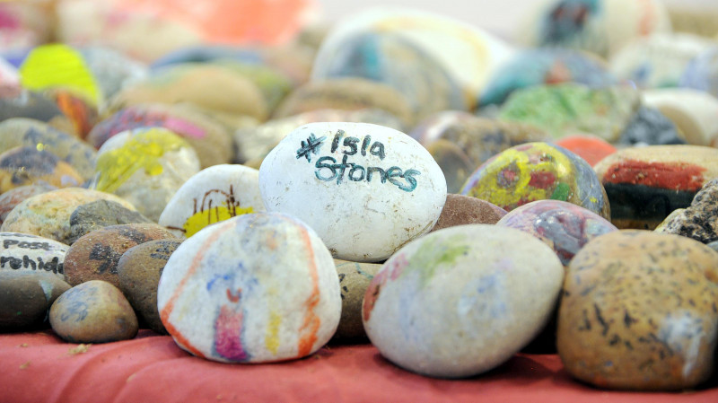 A photo of 'Atkins Gallery- #Islastones Exhibition August 2018' by Hinckley and Bosworth Borough Council