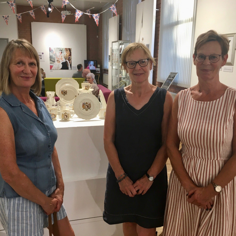 A photo of 'Karen Saunders (centre) with her two sisters' by Atkins Building