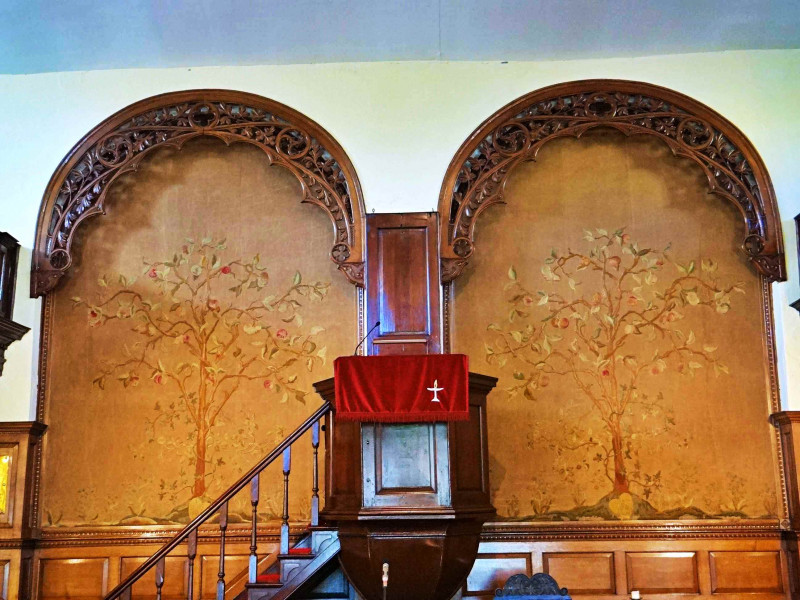 A photo of 'Tree of Life Tapestry inside the Chapel ' by Mike Everton