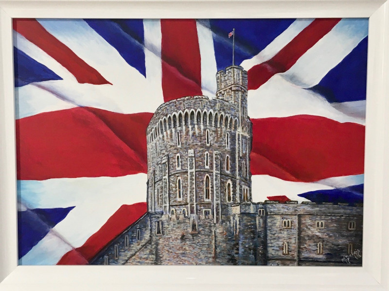 A photo of 'The Flag Flies high over Windsor' by Mary Dennis