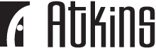 Logo for The Atkins Building in Hinckley