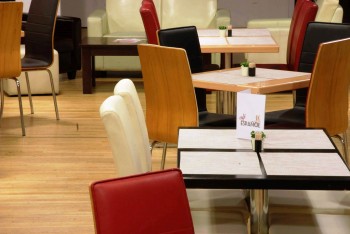 Interior image of Cafe area at Atkins Building
