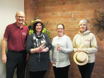 Left to Right: Keith Morton, WF Winner Vickie, Michelle Kemp, and Janet Morton