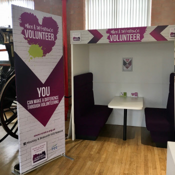 The Volunteer Hub in Atkins Building Reception 